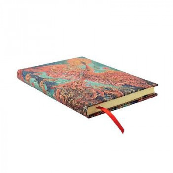 Firebird (Birds of Happiness) Midi Lined Hardback Journal (Elastic Band Closure)