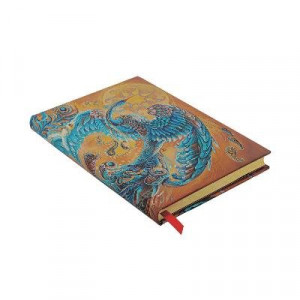 Skybird (Birds of Happiness) Midi Lined Hardback Journal (Elastic Band Closure)