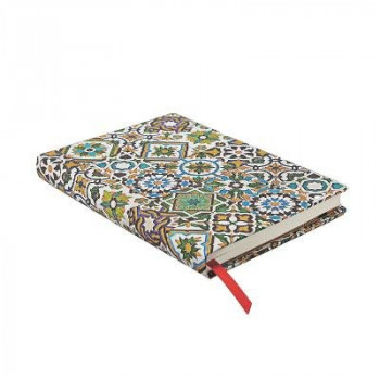 PB - Porto (Portuguese Tiles) Midi Dot-Grid Hardback Journal (Elastic Band Closure)