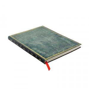 PB - Pacific Blue (Old Leather Collection) Ultra Lined Softcover Flexi Journal (Elastic Band Closure)