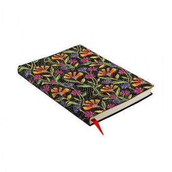 Wild Flowers (Playful Creations) Midi Lined Softcover Flexi Journal (Elastic Band Closure)