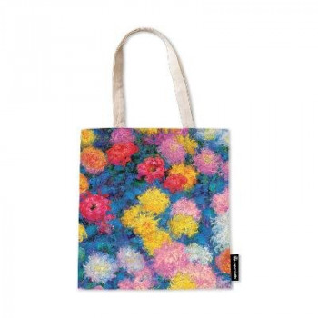 Monet's Chrysanthemums Canvas Bag