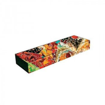 PB - Gaudi's Sun (Gaudi's Mosaics) Pencil Case (Wrap Closure)