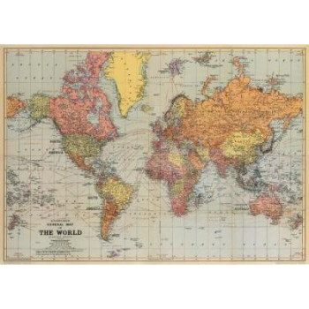 Cavallini & Co - World Map Wrap