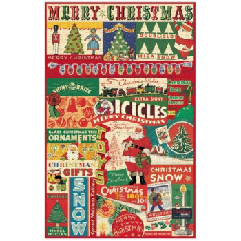 Cavallini & Co - Vintage Christmas 500 Pce - Christmas Vintage Puzzle