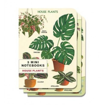 Cavallini & Co - House Plants 3 Mini Notebooks