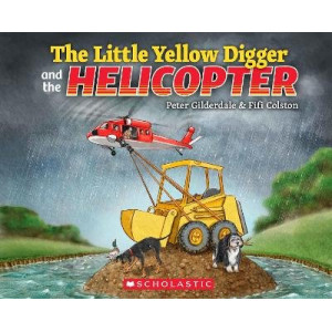 The Little Yellow Digger and the Helicopter