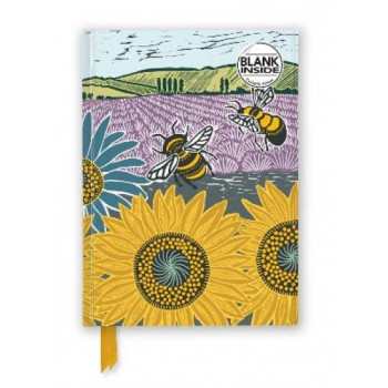 Flame Tree Journals - Kate Heiss: Sunflower Fields (Foiled Blank Journal)