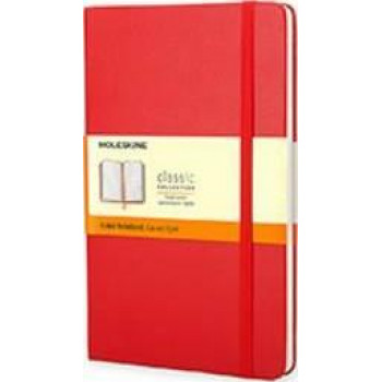 Moleskine Classic Hardcover Notebook Ruled Large Red