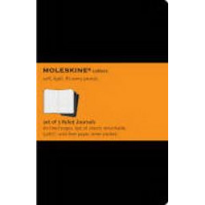 Moleskine Cahier Notebook Set of 3 Ruled Large Black