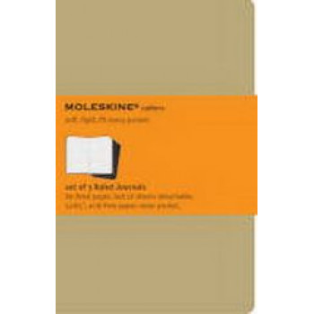 Moleskine Cahier Notebook Set of 3 Ruled Large Kraft