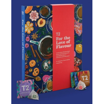 T2 Tea For the Love of Flavour (24x wrapped teabags) Tea ADVENT CALENDAR